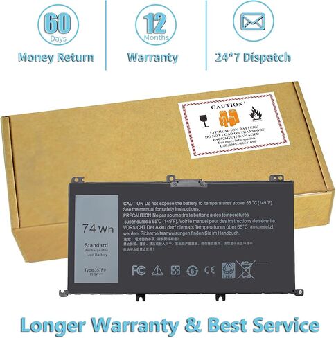 بطارية 97Wh X8VWF 4XKN5 11.1V لجهاز Dell Latitude 14 Rugged 5404 5414 E5404، Rugged Extreme 7404 7414 E7404، Notebook VCWGN YGV51 CJ2K1 5XT3V XN4KN XRJDF P45G P45G002 P46G P46G001 in Saudi Arabia