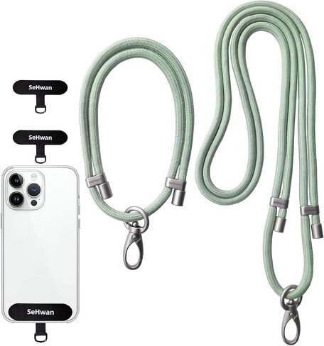 Cell Phone Lanyard Adjustable,2×Pads,1×Adjustable Neck Strap,1×Adjustable Wrist Strap,Outdoor Travel Essential in Saudi Arabia