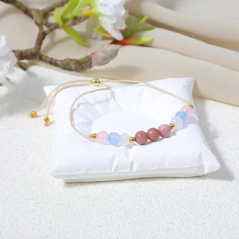 Grevosea Mum to Be Gifts, Adjustable Rainbow Moonstone Bracelet with Greeting Card Pregnancy Gifts for Mum Expecting Baby Shower Mummy to Be Mothers Day Jewelry Gifts in Saudi Arabia