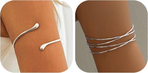 72ore 2PCS Arm Cuff Jewelry for Women Gold Upper Arm Cuff Jewelry Greek Goddess Dress Summer Beach Essentials Gifts in Saudi Arabia
