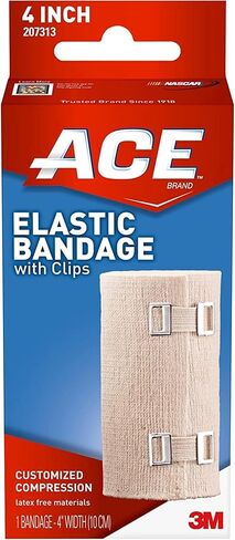 Ace Ace Elastic Bandage With Clips 4 Inch, 3 Count (Pack of 1) in Kuwait