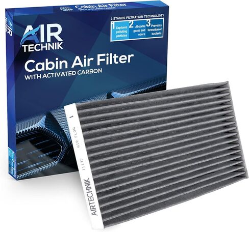 Airtechnik CF11177 مرشح الهواء المقصورة مع الكربون المنشط | يناسب 2009-2014 Nissan Cube ، 2011-2017 Juke ، 2011-2025 Leaf ، 2013-2019 Sentra-Nissan 27891-3DF0A in Saudi Arabia
