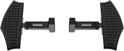 Advanblack 2024+ Harley Touring Passenger Floorboards CNC Rear Foot Pegs for Street Glide, Road Glide, Road King, Electra Glide (Black/Blue) in Saudi Arabia