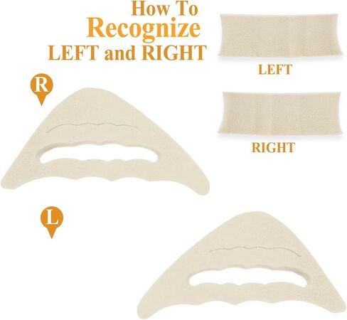 8 Pairs Toe Inserts Big Toe Plug Shoe Pads Reusable Soft Sponge Foam Toe Filler for Shoes Too Big Shoe Filler Unisex Suitable Casual Sports High Heels Boots (Black Beige) in Kuwait