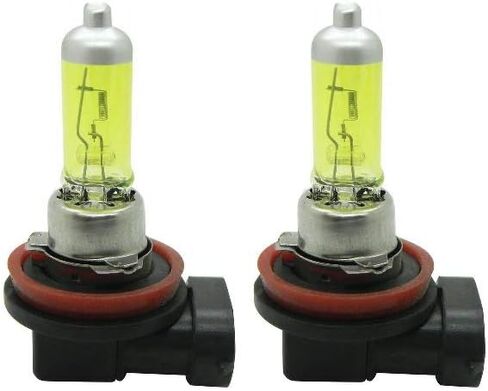 H1 Halogen Halogen Headlogy Xenon Lightbulb - زوج من 12 فولت 100 وات 3000K سوبر سوبر مشرق من المصباح المصباح الصفراء الذهبية الفائقة (زوج) in Kuwait