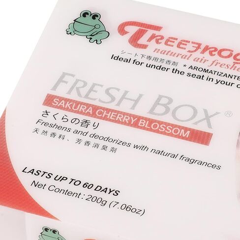 Auto Dynasty Treefrog Room/Car Natural Spragrance Fresh Box Air Tranterizer ، Sakura Cherry Blossom Recent ، 200g in Saudi Arabia