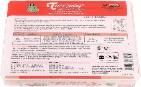 Auto Dynasty Treefrog Room/Car Natural Spragrance Fresh Box Air Tranterizer ، Sakura Cherry Blossom Recent ، 200g in Saudi Arabia
