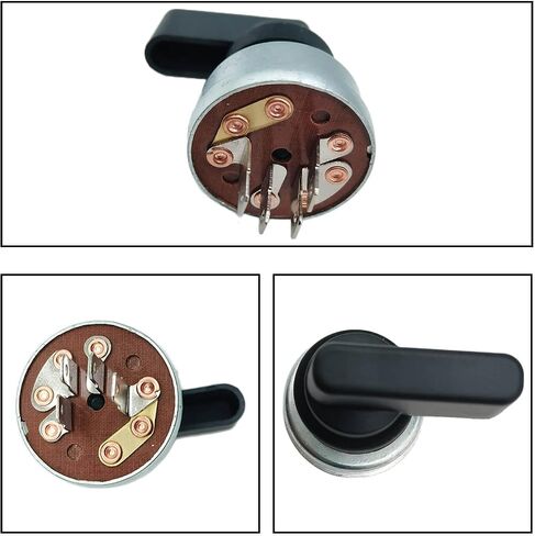 HD Switch Starter Ignition Switch, 4 Position, 4 Terminal Replaces Miller Welder 176606 207110,Includes Handle Lever & Dust Shield Grommet System in Saudi Arabia