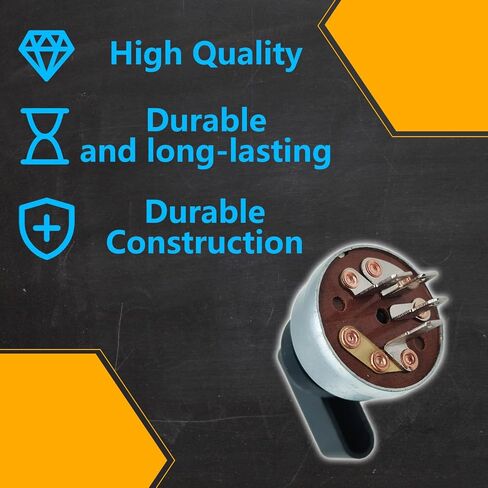 HD Switch Starter Ignition Switch, 4 Position, 4 Terminal Replaces Miller Welder 176606 207110,Includes Handle Lever & Dust Shield Grommet System in Saudi Arabia