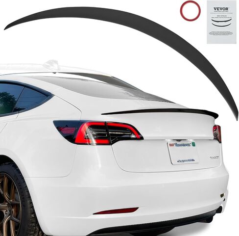 VEVOR GT Wing Car Spoiler, 47.2 inch Spoiler, Compatible with Tesla Model Y, High Strength ABS Material, Baking Paint, Car Rear Spoiler Wing, Racing Spoilers for Cars, Matte Black in Saudi Arabia