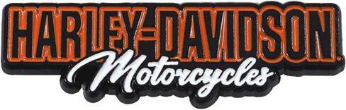 Harley-Davidson 1.5 inch. H-D Motorcycles Metal Pin, Black/Orange Finish in Saudi Arabia