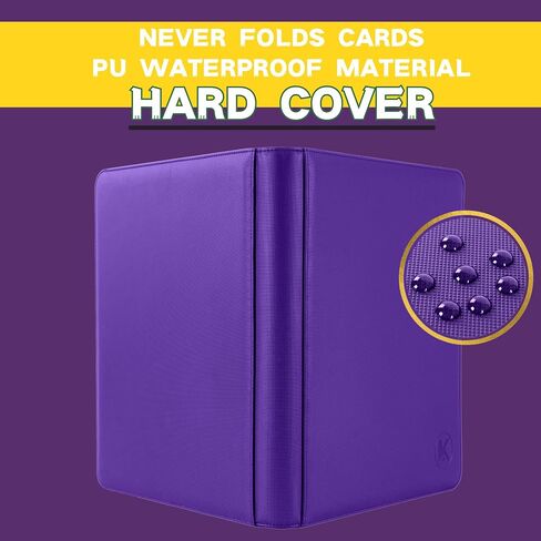 Toploader Binder ، يمتلك 112+ من قوم Toploaders ، 4 حالة تخزين لبطاقات المحمل العليا ، جيوب ذات جانب مزدوج لبطاقة التداول في 3 × 4 '' Toploaders in Kuwait