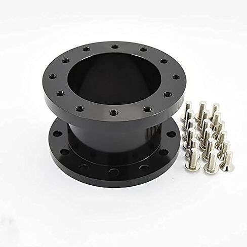 2.0" Steering Wheel Hub Adapter Extension Spacer 6 bolt Black in Saudi Arabia