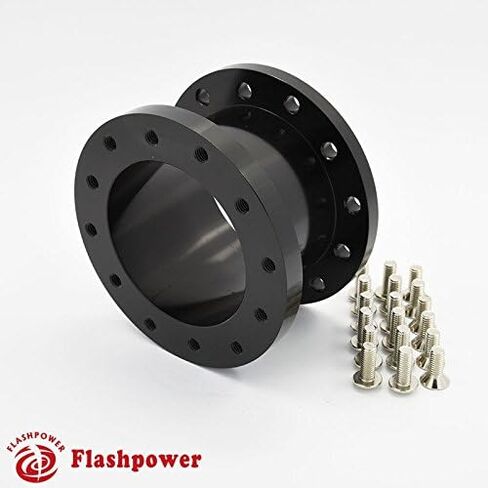2.0" Steering Wheel Hub Adapter Extension Spacer 6 bolt Black in Saudi Arabia