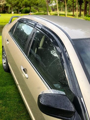 IKON MOTORSPORTS Window Visors Compatible with 2003-2007 Honda Accord, Smoked JDM Stick On External Side Window Wind Deflectors in Saudi Arabia