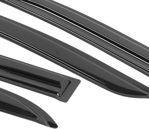 IKON MOTORSPORTS Window Visors Compatible with 2003-2007 Honda Accord, Smoked JDM Stick On External Side Window Wind Deflectors in Saudi Arabia
