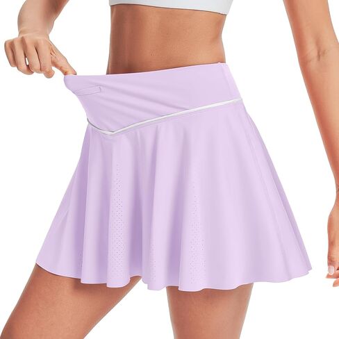 تنورة التنس للسيدات مع شورتات مدمجة في Skort رياضي يدير الجولف تجريب سريع الجفاف. in Kuwait