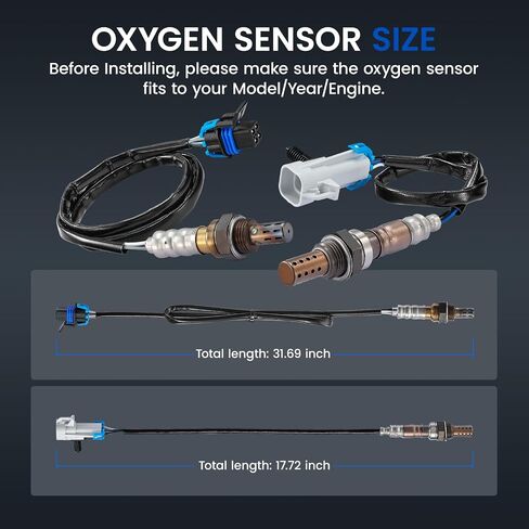 Oxygen O2 Sensor 234-4668 & 234-4066 Compatible with Chevy Cobalt HHR, G5,1 PCS Upstream and 1 PCS Downstream Replacement Oxygen Sensor Compatible with Saturn Ion Vue in Saudi Arabia