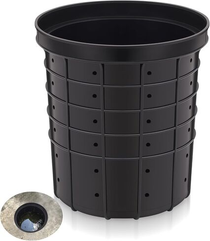 حوض مستنقع مثقوب حوض مضخة 15 * 13 بوصة دلو مضخة مستنقع مثقوب مع 40 فتحة محفورة لمساحات الزحف والساحات والباحات والممرات in Kuwait