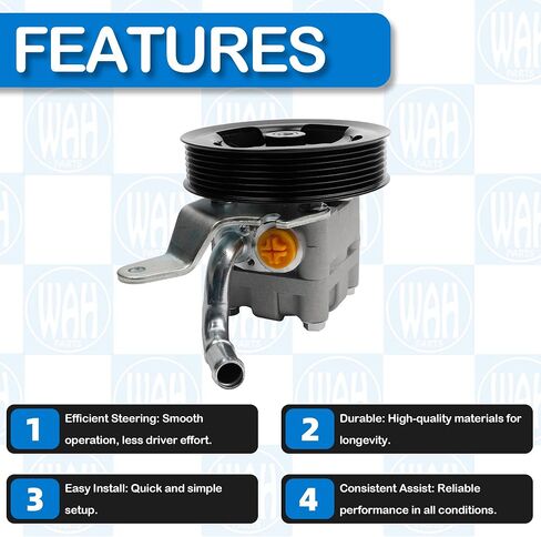 Power Steering Pump with Pulley Compatible With 3.5L 3.7L Infini-ti EX35 EX37 FX35 FX37 G35 G37 M35 Q40 Q50 Q60 Q70 Q70L QX50 QX70 V6 Replace 21-394 49110-1CB0A 491101CB0B in Saudi Arabia