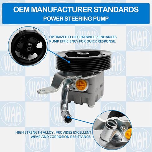 Power Steering Pump with Pulley Compatible With 3.5L 3.7L Infini-ti EX35 EX37 FX35 FX37 G35 G37 M35 Q40 Q50 Q60 Q70 Q70L QX50 QX70 V6 Replace 21-394 49110-1CB0A 491101CB0B in Saudi Arabia