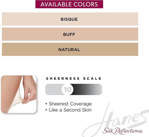 Hanes Silk Reflections Women's Control Top Toeless Ultra Sheer Pantyhose with Run-Resist in Saudi Arabia