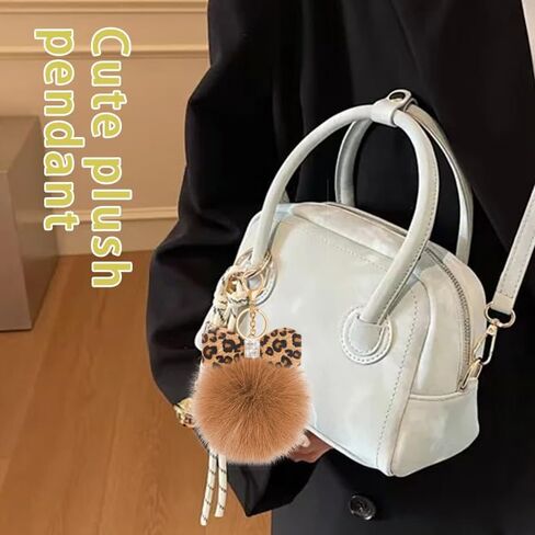 سلسلة مفاتيح الفرو الفهوم الفهد لسحر المحفظة لحقائب اليد الفخمة سلسلة مفاتيح أفخم لمفاتيح السيارات in Kuwait