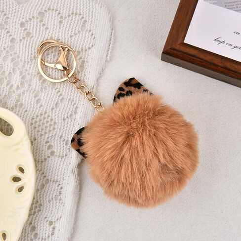 سلسلة مفاتيح الفرو الفهوم الفهد لسحر المحفظة لحقائب اليد الفخمة سلسلة مفاتيح أفخم لمفاتيح السيارات in Kuwait