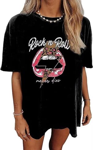 ميوزيك سيتي تي شيرت تي شيرت الموسيقى الريفية كبيرة الحجم tshirts عتيقة الروك الروكية القمسيات القمصان فرقة روك باند in Kuwait