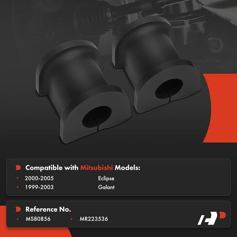 A-Premium 2 x Rear Sway Bar Bushing Kit, Compatible with Mitsubishi Eclipse 2000-2005, Galant 1999-2003 in Saudi Arabia
