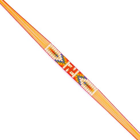 Meezo Vibrant Handwoven Rakhi with Colorful Beads | Traditional Designer Rakhi for Rakshabandhan | Festive Rakhi for Brother in Saudi Arabia