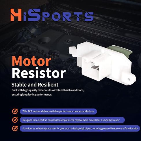 Hisport AV1Z18591A HVAC Blower Motor Resistor متوافق مع Ford Escape 2015-2019 ، Fiesta 2014-2019 ، Focus 2012-2018 ، Ikon 2014-2015 ، Transit 2015-2020 ، Transit 150 250 350 ، Transit Connect ، Transit Custom in Saudi Arabia