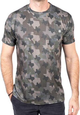 Mens Texas Camo Short Sleeve Shirt - Moisture Wicking in Saudi Arabia