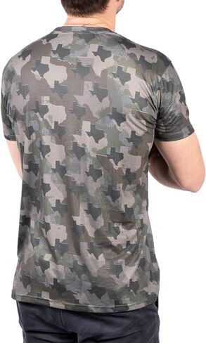 Mens Texas Camo Short Sleeve Shirt - Moisture Wicking in Saudi Arabia