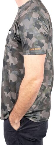 Mens Texas Camo Short Sleeve Shirt - Moisture Wicking in Saudi Arabia