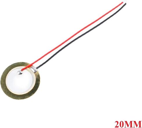 10pcs Piezoelectric Piezo Ceramic Wafer Plate Sounder Sensor Dia 12MM/15MM/18MM/20MM/27MM/35MM/50MM for Buzzer Loudspeaker(10pcs 20MM) in Saudi Arabia