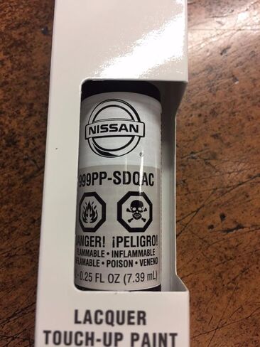 Nissan OEM Touch-Up Paint + Clear Coat ASPEN WHITE Color Code QAC in Saudi Arabia