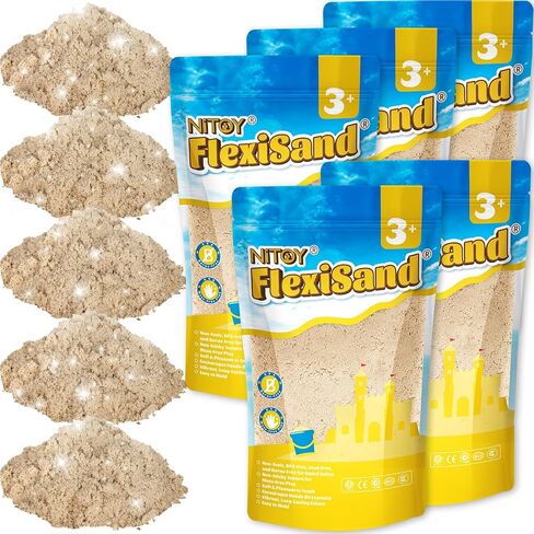 NiToy FlexiSand 11lbs Toy Sand Self-Sticking Non-Toxic Moldable, Hot Pink in Saudi Arabia