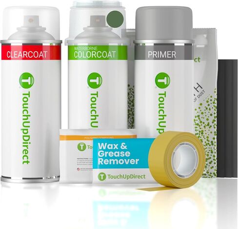 TouchUpDirect F4T Cypress Green Pearl Compatible with Subaru Exact Match Touch Up Paint Aerosol - Essential Kit in Saudi Arabia