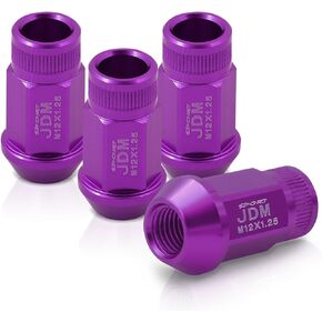 AJP Distributors 16 Piece Universal M12x1.5 Open End Aluminum Lug Nuts, 16pc M12 x 1.5MM Lug Nut Set Wheels Rims JDM VIP Kit Green in Saudi Arabia