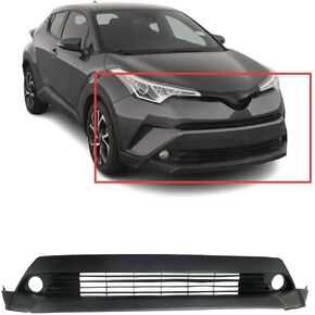 FitParts Compatible With Front Lower Bumper Cover 2018-2019 Toyota C-HR LE XLE Limited Sport 18 19. New, Primed and Ready for Paint. With Fog Light Holes. 5212910020 TO1015112 in Saudi Arabia