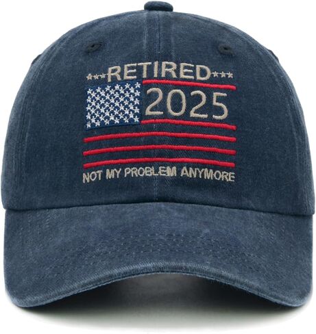Retirement Hats 2025, Retirement Gifts for Women Men, Embroidered Retired 2025 Not My Problems Anymore Baseball Cap in Saudi Arabia