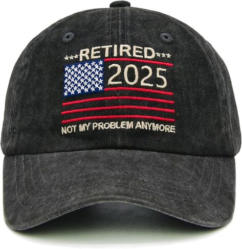 Retirement Hats 2025, Retirement Gifts for Women Men, Embroidered Retired 2025 Not My Problems Anymore Baseball Cap in Saudi Arabia