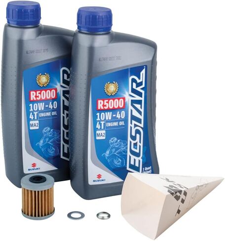Tusk 4-Stroke Oil Change Kit Suzuki ECSTAR R5000 10W-40 For Suzuki RMZ250 2004-2023 in Saudi Arabia