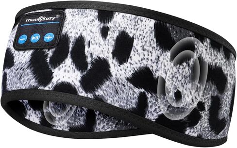 MUSICOZY Bluetooth 5.4 Headband Sleep Headphones, Wireless Music Sleeping Mask Headband with Earbuds for Sports, Travel, Yoga, Office, Ideal for Mom, Women, Teens in Kuwait