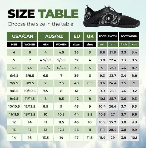 حذاء Hike Footwear-HF Active - حذاء حافي القدمين لأسلوب الحياة النشط وتخفيف الآلام، مع صندوق عريض عند الأصابع، مسامي (للجنسين) in Kuwait
