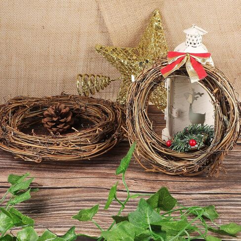4 PCS Grapevine Garland - Diy Crafts Grapevine Conpts ، 13 قدمًا زهورًا فرعًا كرمة ، إكليل من الزهور الراتان لحرف عيد الميلاد DIY ، جدار الباب الأمامي ، ديكورزات الزفاف وحفلات الحفلات in Saudi Arabia
