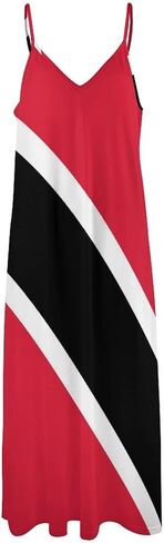Womens Soft Long Dresses, Maxi Dress with Spaghetti Strap, Casual Sundress for Travel in Saudi Arabia