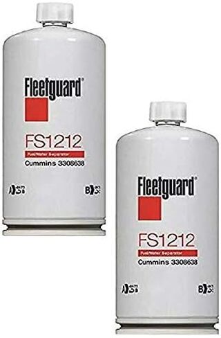 FS1212 Fleetguard Fuel/Water Separator Spin-On Filter (Pack of 2) in Saudi Arabia