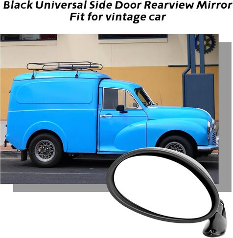 Black Side Door Mirror, Universal Blind Spot Mirror - Panoramic View for Car Accessory in Saudi Arabia